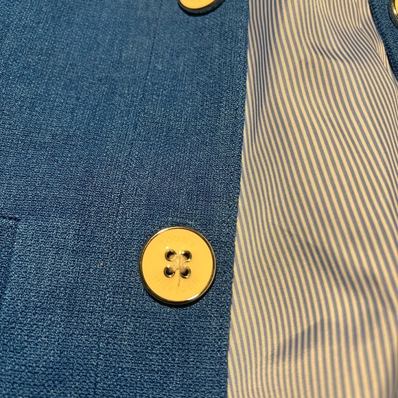 Tommy Hilfiger Women's Open Front Button Detail Blazer - Picture 2 of 10